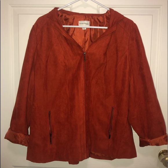 🧡NEW Orange Studio Works Zip Up Jacket🧡 - Picture 1 of 3